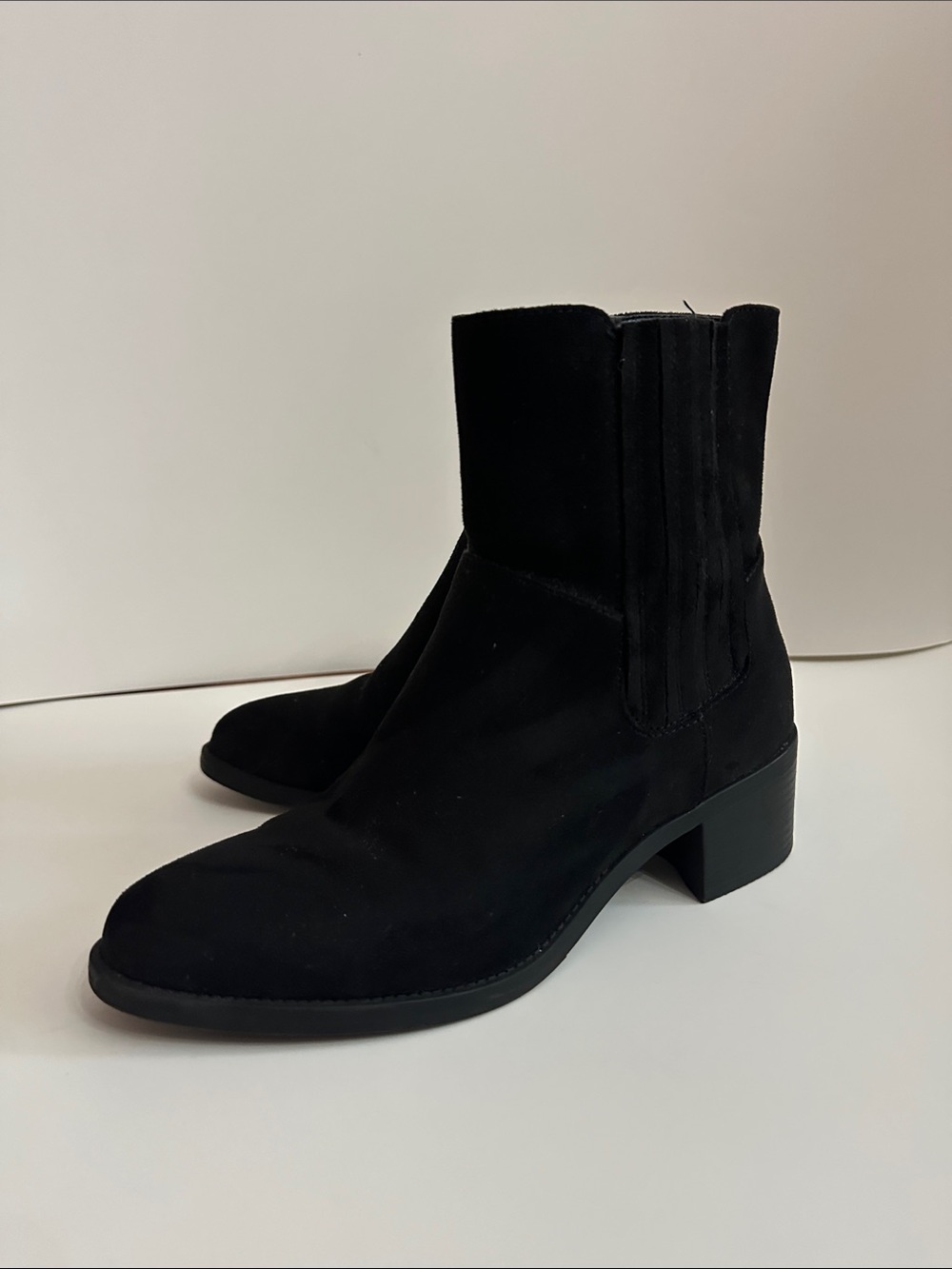 Splendid Black Faux Suede Ankle Boots